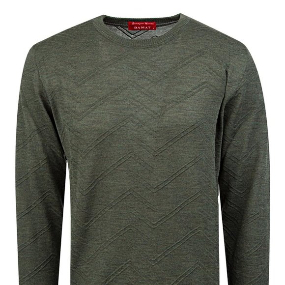 DAMAT Green Crewneck Sweater - Picture 1 of 2